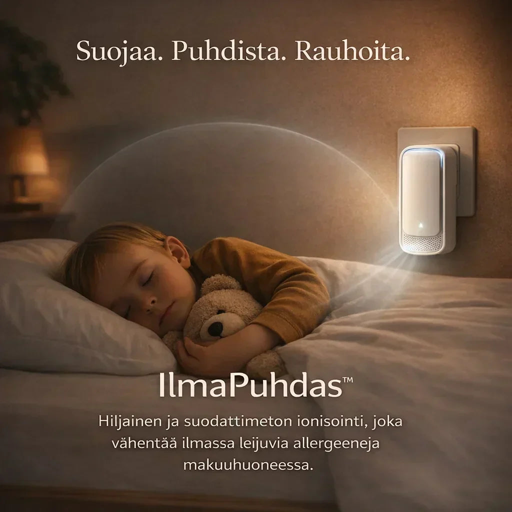 IlmaPuhdas – Ioninen ilmanpuhdistin allergiakotiin
