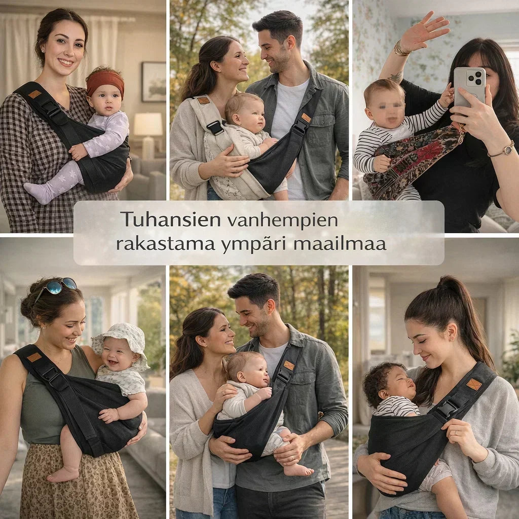 LähiKanto – Kevyt kantohihna vauvan kantamiseen
